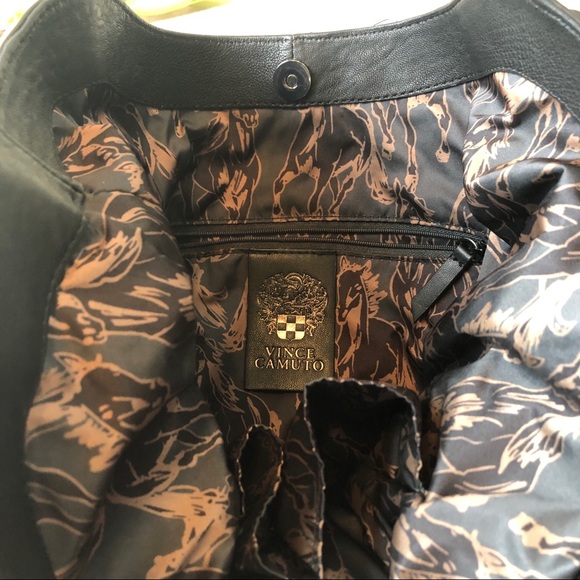 Vince Camuto Black Shoulder Bag Tote - Picture 10 of 16